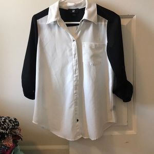 Button Down 3/4 Sleeve